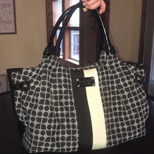Kate Spade  Black & White Noel purse